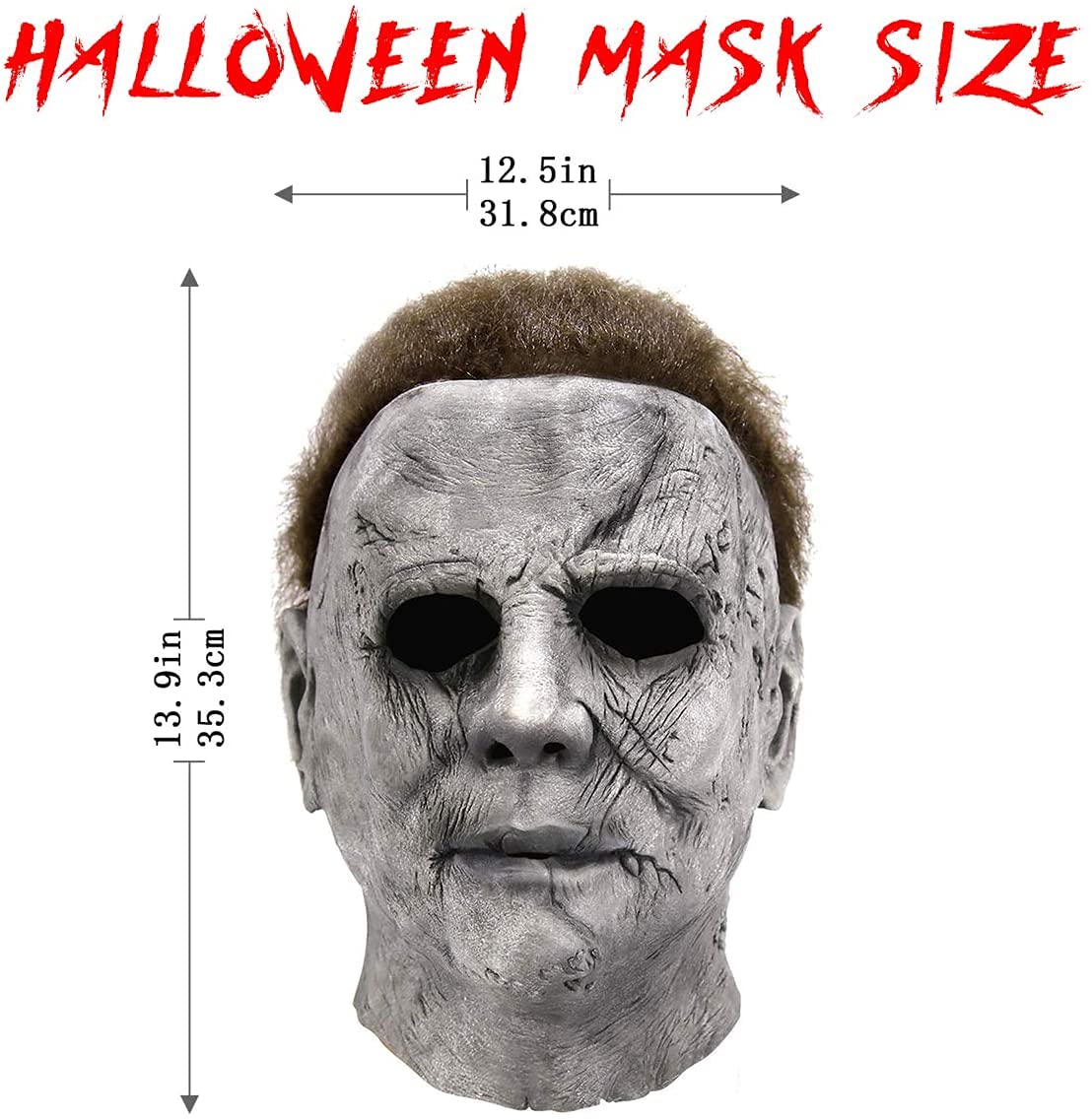 Beita Michael Myers Halloween Mask - Scary Horror Costume Mask for Adults - Perfect for Halloween Parties, Cosplay & Horror Movie Nights