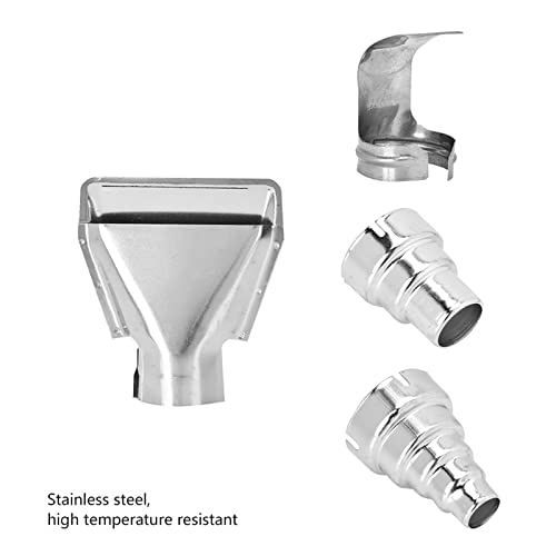 4Pcs Heat Air Nozzle Kit for Industrial Tools - Electric Heat Gun Accessories, Shrink Wrap Tips, Soldering Nozzles & Blower Mouth Attachments - Perfect for Shrink Wrapping, Soldering, and DIY Projects