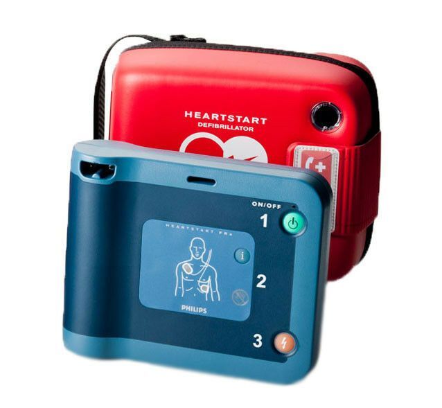 Philips HeartStart FRx AED Defibrillator with Church Package - Portable Emergency Defibrillator for Cardiac Arrest - Ideal for Churches, Schools & Public Spaces