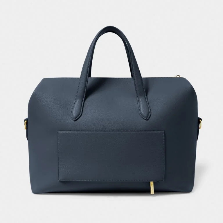 Katie Loxton Milan Cabin Bag - Slate Blue Carry-On Luggage for Women | Stylish Travel Duffel for Weekend Trips & Airplane Carry-On