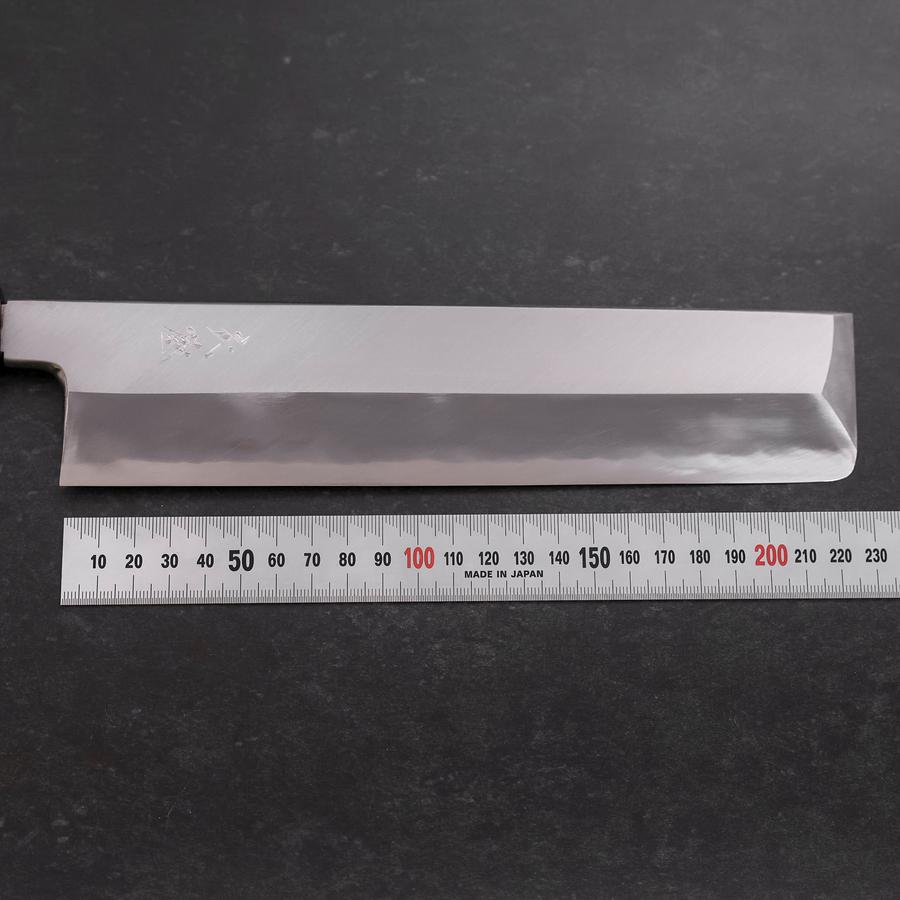 Premium Usuba Knife (Kanto) - White Steel #2 Kasumi Buffalo Walnut Handle 240mm - Japanese Chef Knife for Sushi, Vegetables & Precision Cutting