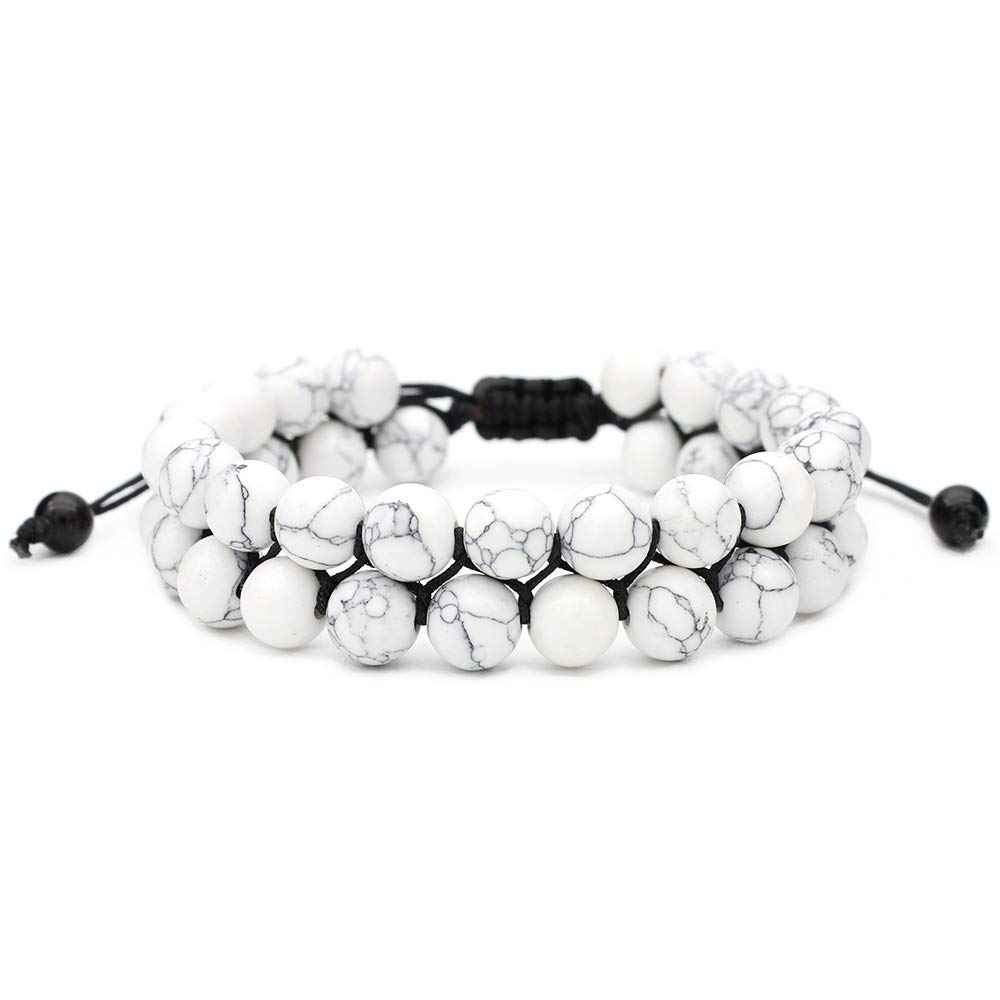 Softones 8MM Lava Rock Beads Bracelet for Men & Women - Natural Stone Bracelet for Friendship, Couples Gifts, Yoga, Meditation & Spiritual Healing