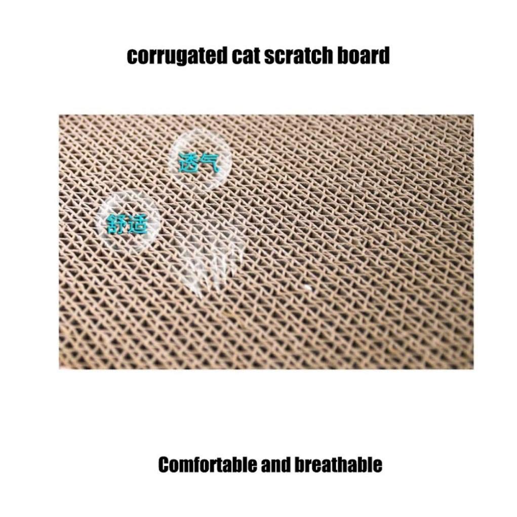 Cat Triangle Scratching Board with Cat Head Design - Durable Corrugated Cardboard Cat Scratcher Pad for Kittens & Adult Cats - Perfect for Home, Office & Playtime