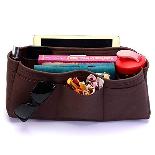 Genuine Suede Leather Handbag Organizer Insert for Berri PM & MM Designer Bags - Stylish Purse Organizer for Women, Perfect for Work, Travel & Everyday Use