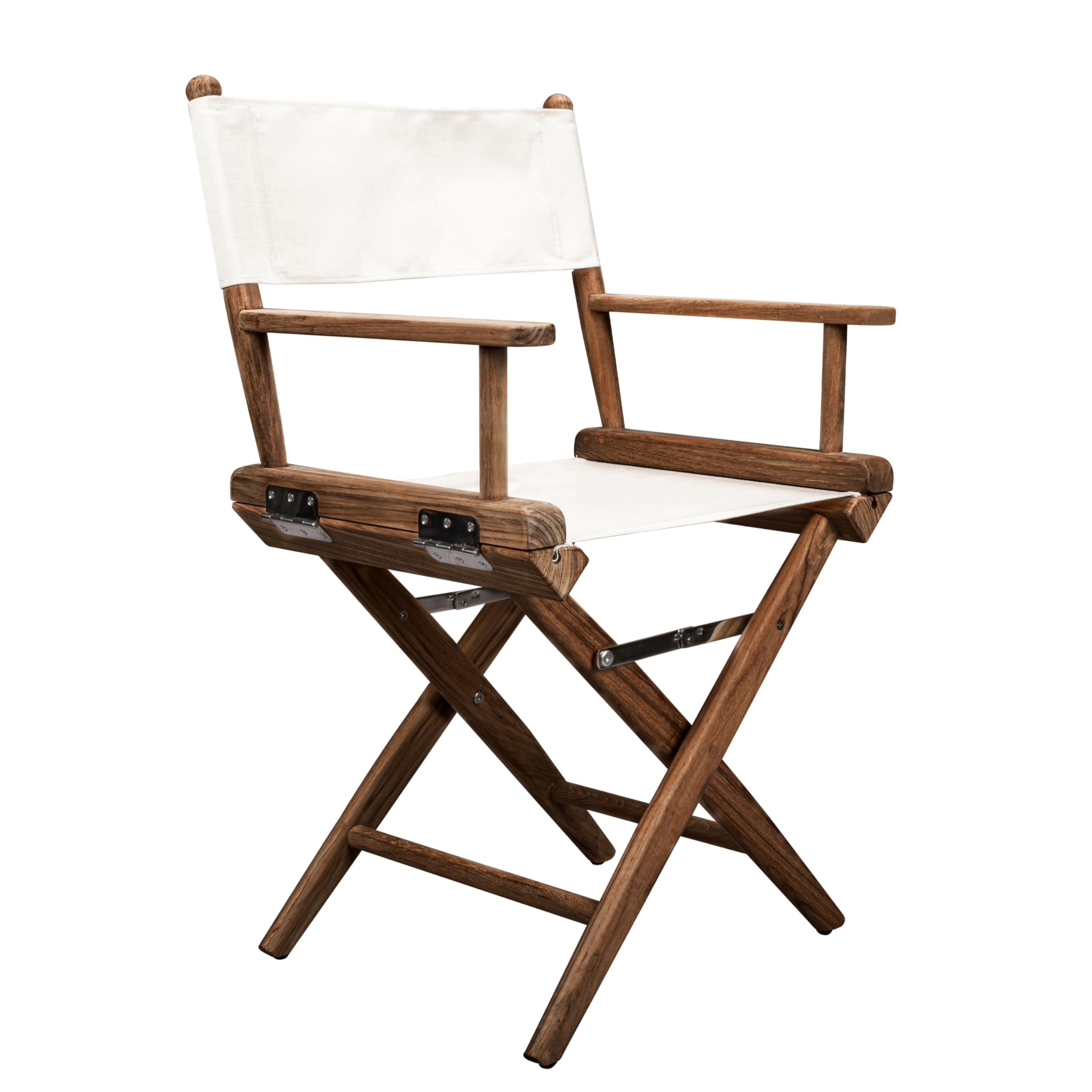 Whitecap 60044 Teak Director's Chair with Natural Seat Cover - Folding Outdoor Chair for Beach, Camping, Patio and Backyard Relaxation