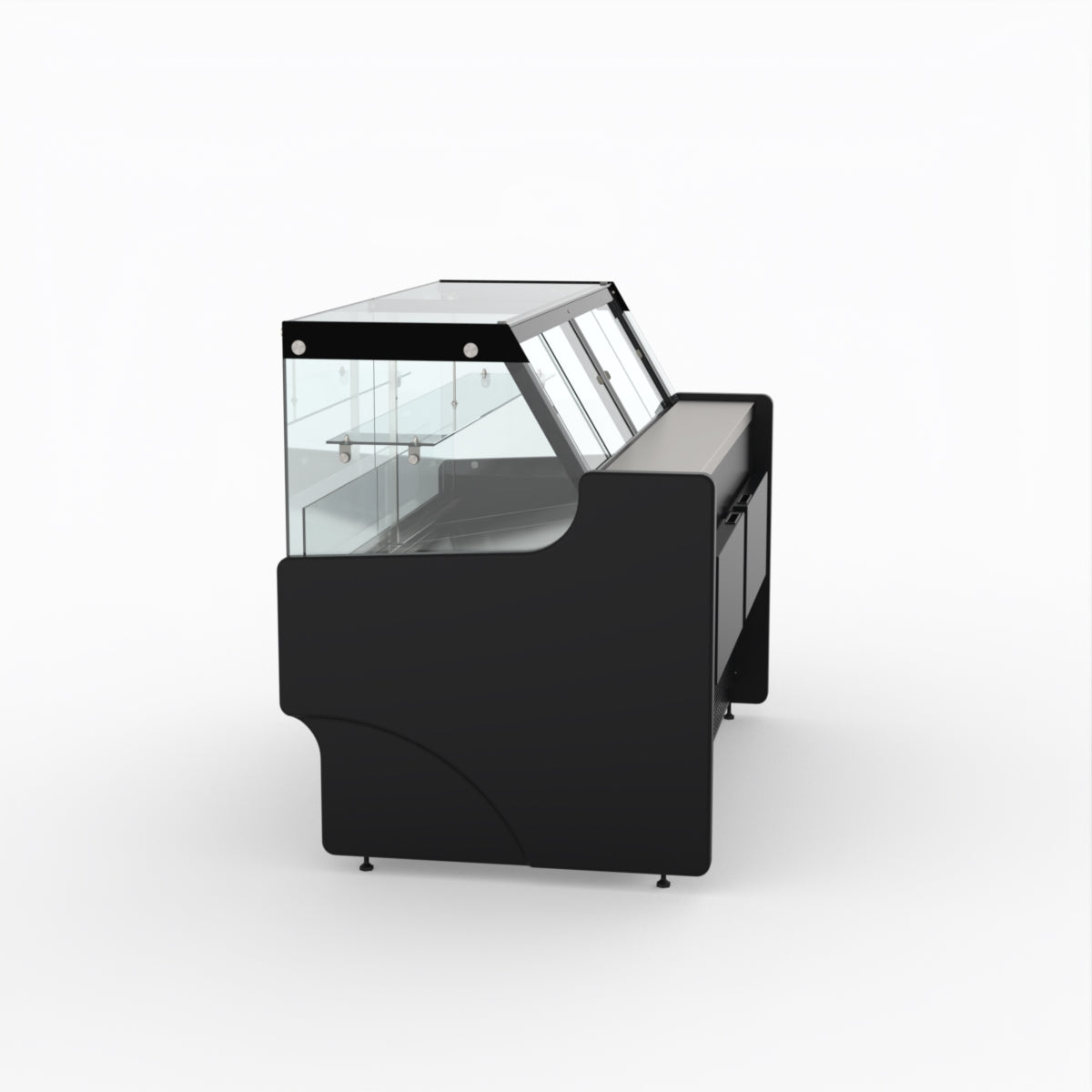 1.5 Meter Deli Showcase Glass Display Case - Commercial Refrigerated Food Display for Bakery, Deli, and Supermarket Use
