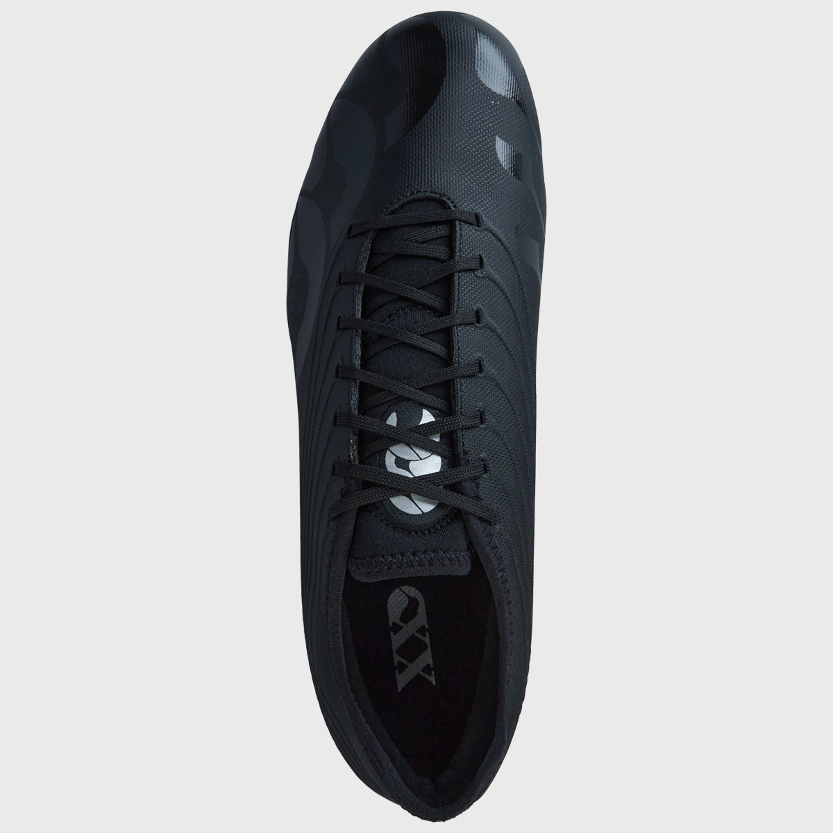 Canterbury Stampede Groundbreak Pro SG Rugby Boots for Men - Black/Silver - Durable Cleats for Rugby Matches & Training on Soft Ground