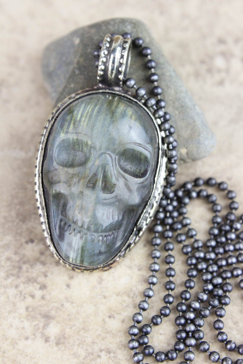 Small Skull Necklace - Gothic Jewelry for Women, Unique Punk Accessory, Handmade Silver Pendant | Perfect for Halloween, Cosplay & Alternative Fashion