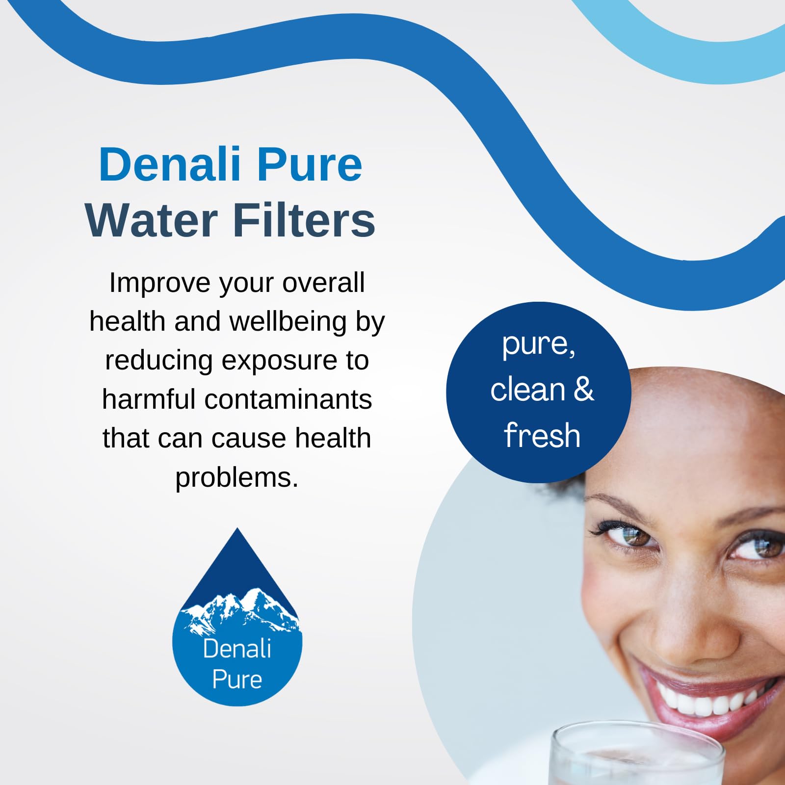 4-Pack Whirlpool GR2SHWXPL02 Refrigerator Water Filter Replacement - Compatible with Whirlpool 4396701 Fridge Water Filter Cartridge | Pure Drinking Water for Home & Office | BPA-Free Filtration System