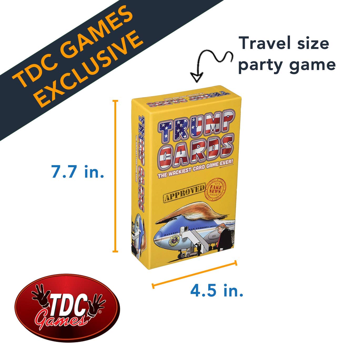 Trump Cards Game - Fake News or Real? Fun Political Party Game for Adults & Friends - Perfect for Game Nights, Gifts, and Political Discussions