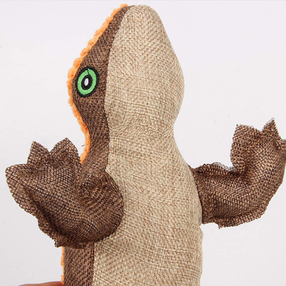 Balacoo Durable Squeaky Dog Chew Toy - Indestructible Plush Lizard for Aggressive Chewers, Teeth Cleaning Interactive Toy for Small, Medium & Large Dogs - Perfect for Playtime, Training & Dental Health