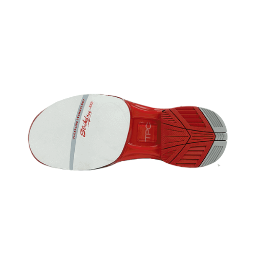 KR Strikeforce TPC Alpha Unisex Right Hand Bowling Shoes - Grey/Red - Perfect for Competitive Bowling & League Play