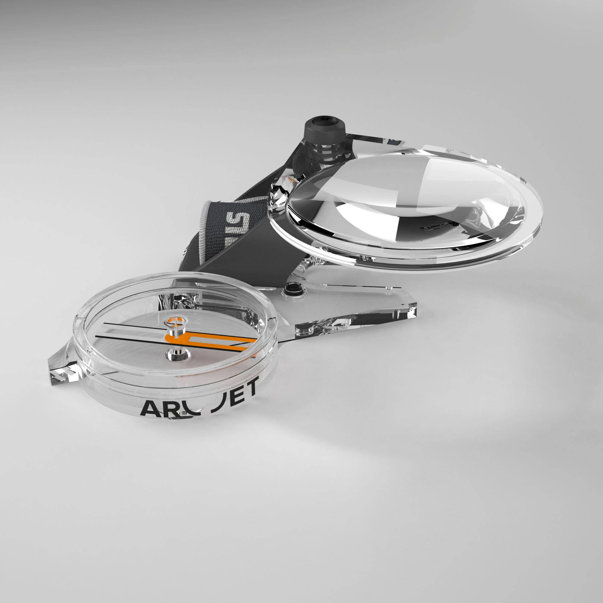Silva Arc Jet Left Handed Compass - Precision Navigation for Hiking, Camping & Outdoor Adventures