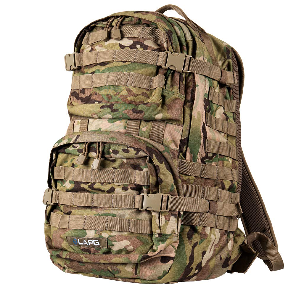 LA Police Gear 3-Day Tactical Backpack - Military MOLLE Assault Pack, Durable Hiking & Survival Backpack, Bug Out Bag for Outdoor Adventures (Multicam) - Perfect for Camping, Hiking, Travel & Emergency Preparedness