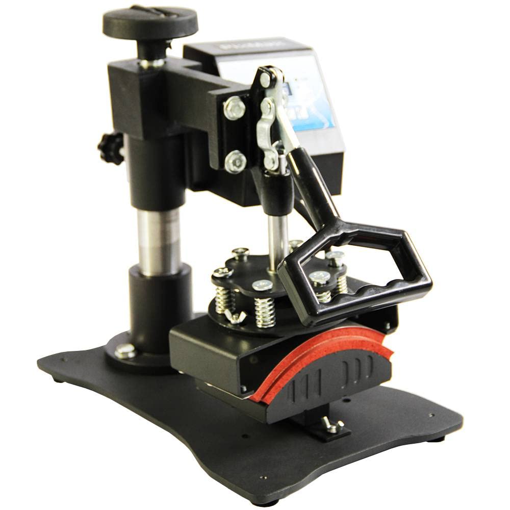 Custom Heat Press Machine for Hats & Caps - Portable Sublimation Transfer Printing for Baseball & Football Designs - LED Display, Free Sublimation Paper - Perfect for DIY Custom Garment Design & Small Business Apparel Printing