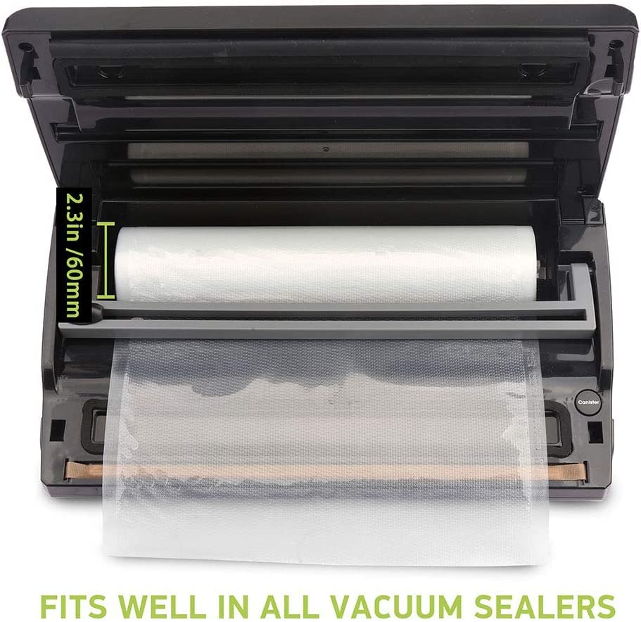 Premium Vacuum Sealer Bags 8x16' Rolls (6 Pack) - BPA Free Heavy Duty Commercial Grade for FoodSaver, Seal-a-Meal & Weston - Perfect for Vacuum Storage, Meal Prep, Sous Vide Cooking & Long-Term Food Preservation