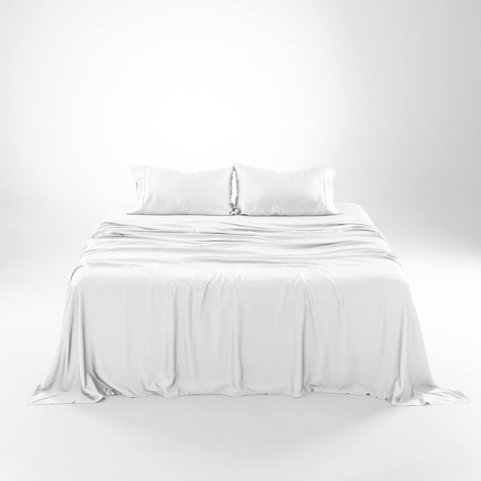 Premium Eucalyptus Sheets Set - 100% Organic Tencel Lyocell Cooling Bed Sheets for Hot Sleepers - Queen Size 60