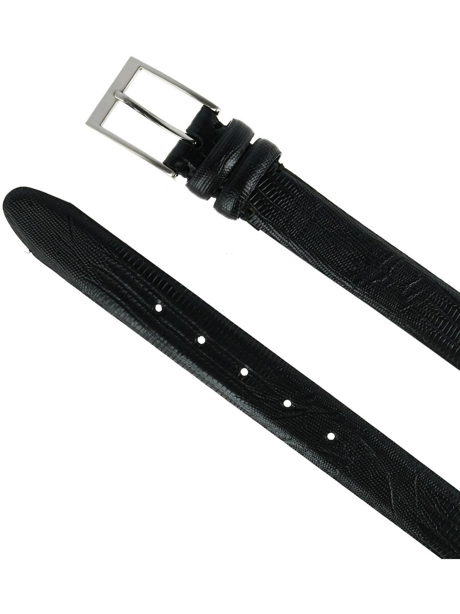 Toneka Men's Big & Tall Leather Lizard Print Belt - Stylish Western Cowboy Belt for Jeans & Dress Pants - Perfect for Casual & Formal Occasions