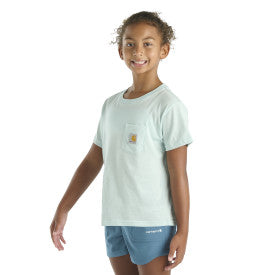 Youth Girls Short Sleeve Arch T-Shirt - Starlight Blue | Comfortable Casual Tee for School, Sports & Everyday Wear