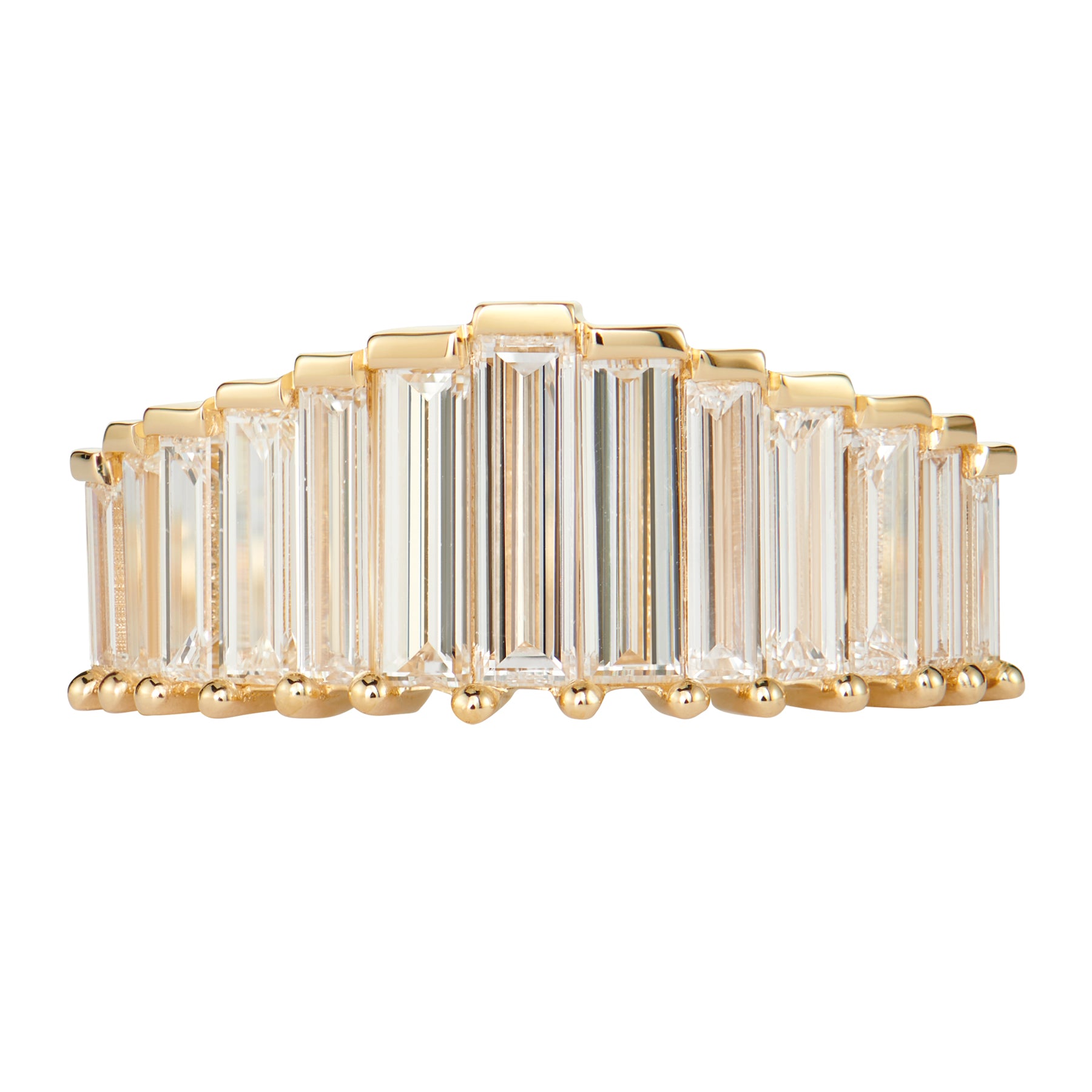 Exquisite Custom Baguette Diamond Ring - Unique One-of-a-Kind Jewelry for Engagement, Wedding & Special Occasions