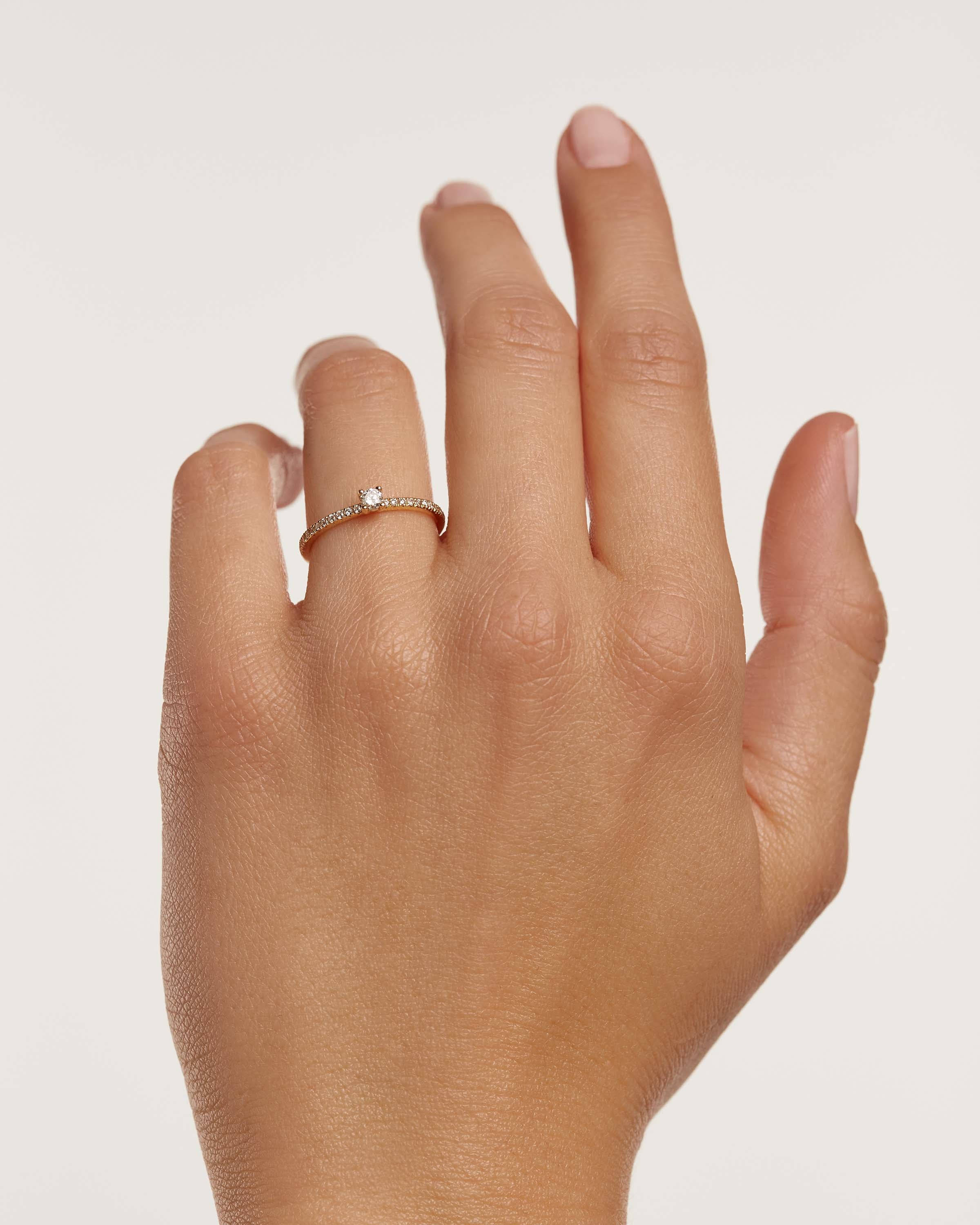 Solstice Ring with Diamonds and Gold - Elegant Jewelry for Women, Perfect for Weddings, Anniversaries & Special Occasions