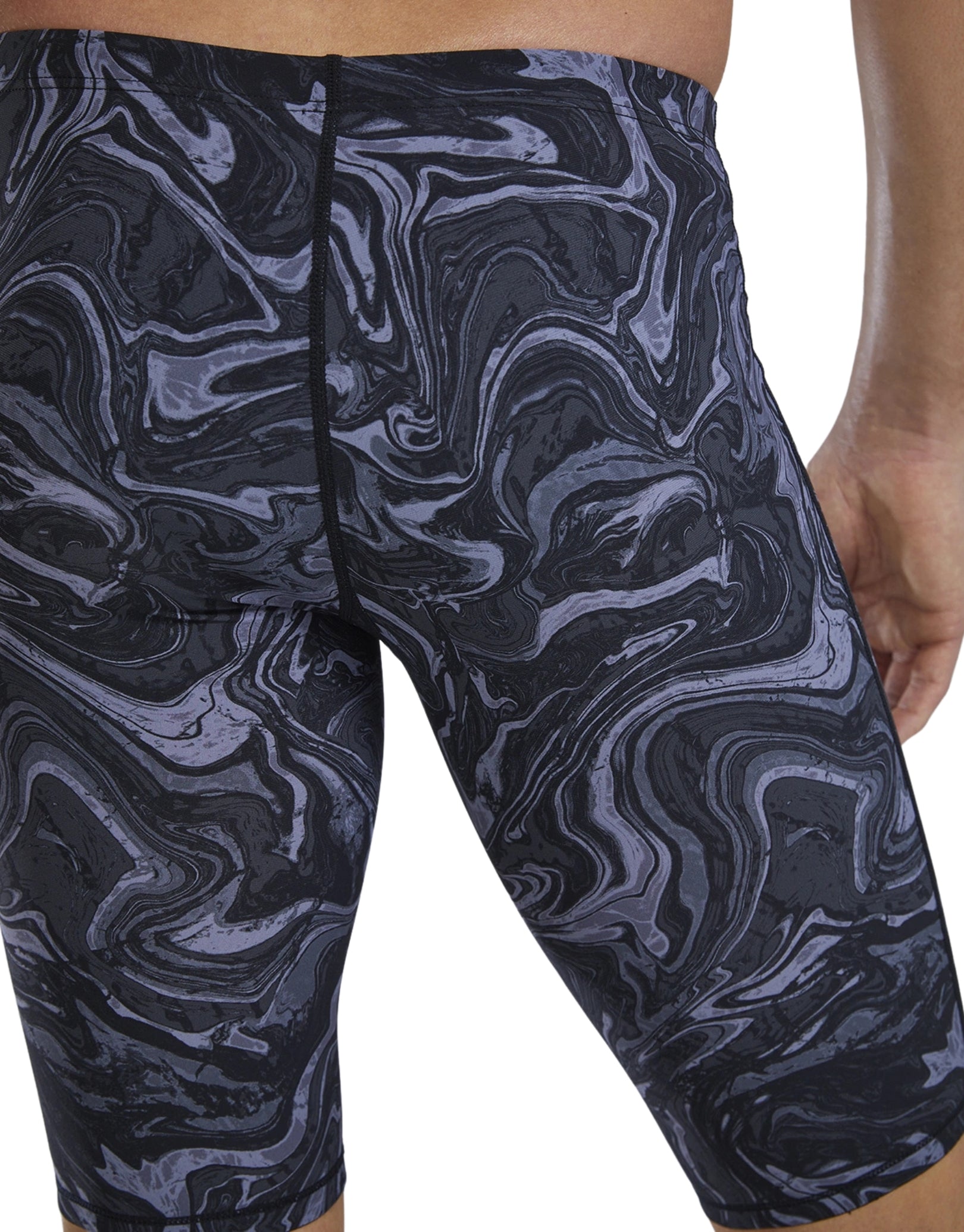 Thresher Hyperblitz Swim Jammer Limited Edition Titanium Black - High-Performance Competitive Swimwear for Training & Racing
