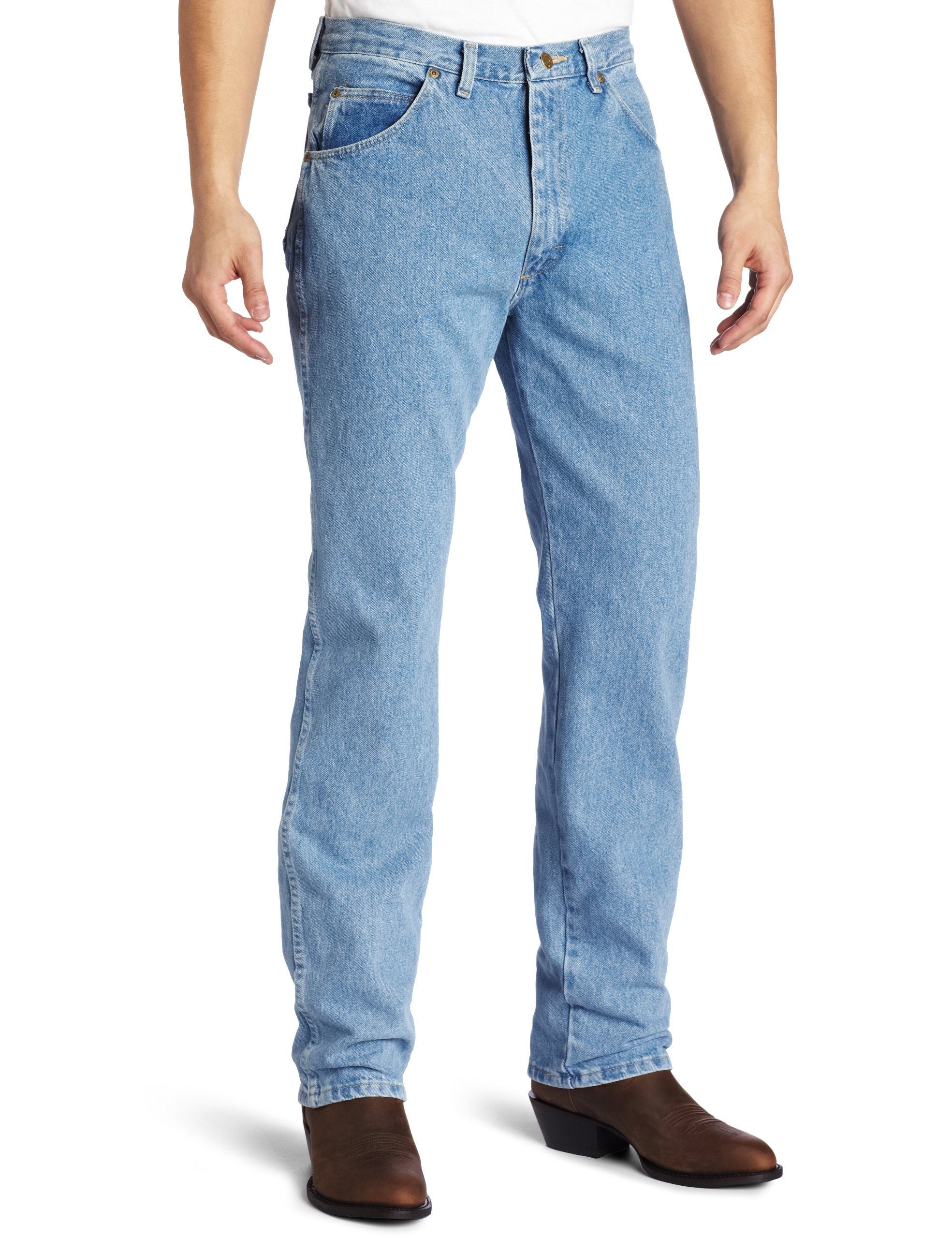 Wrangler Men's Rugged Wear Classic Fit Jeans - Durable Denim Pants for Work & Casual Wear | Perfect for Outdoor Activities, Ranch Work & Everyday Comfort