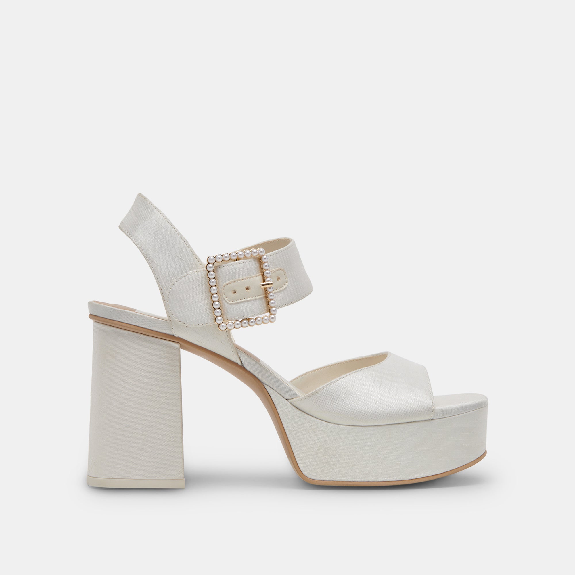 BOBBY PEARL HEELS - Women's White Pearl Embellished High Heels for Parties, Weddings & Special Occasions