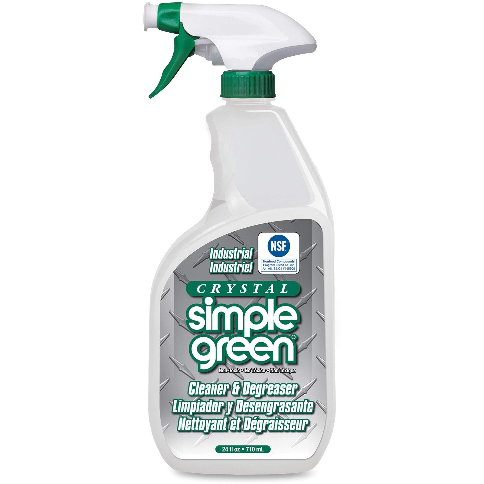 SMP Sunshine Makers 19024 Crystal Industrial Cleaner & Degreaser - 24oz Bottle (Pack of 12) - Heavy Duty Cleaning for Machinery, Tools & Workshop Surfaces