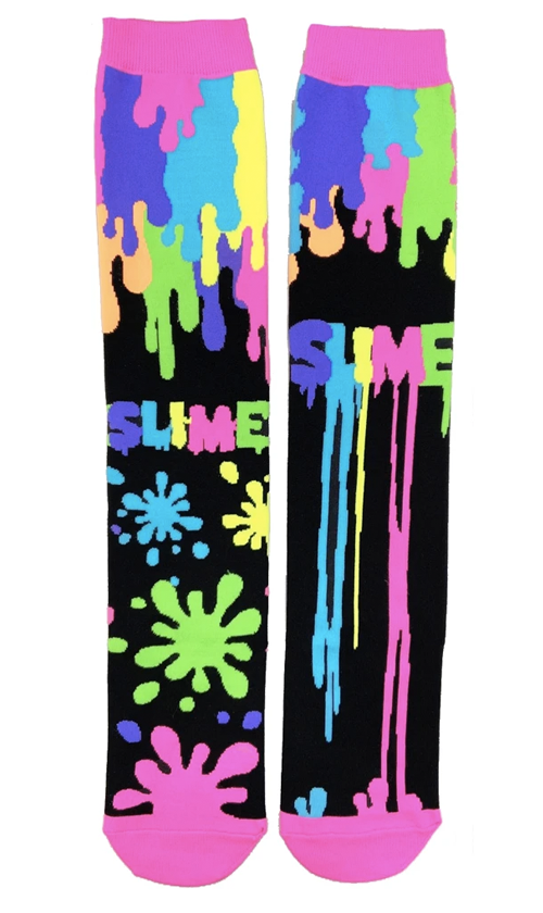 Madmia Slime Socks - Fun & Stretchy Novelty Socks for Kids & Teens - Perfect for Parties, Gifts & Sensory Play