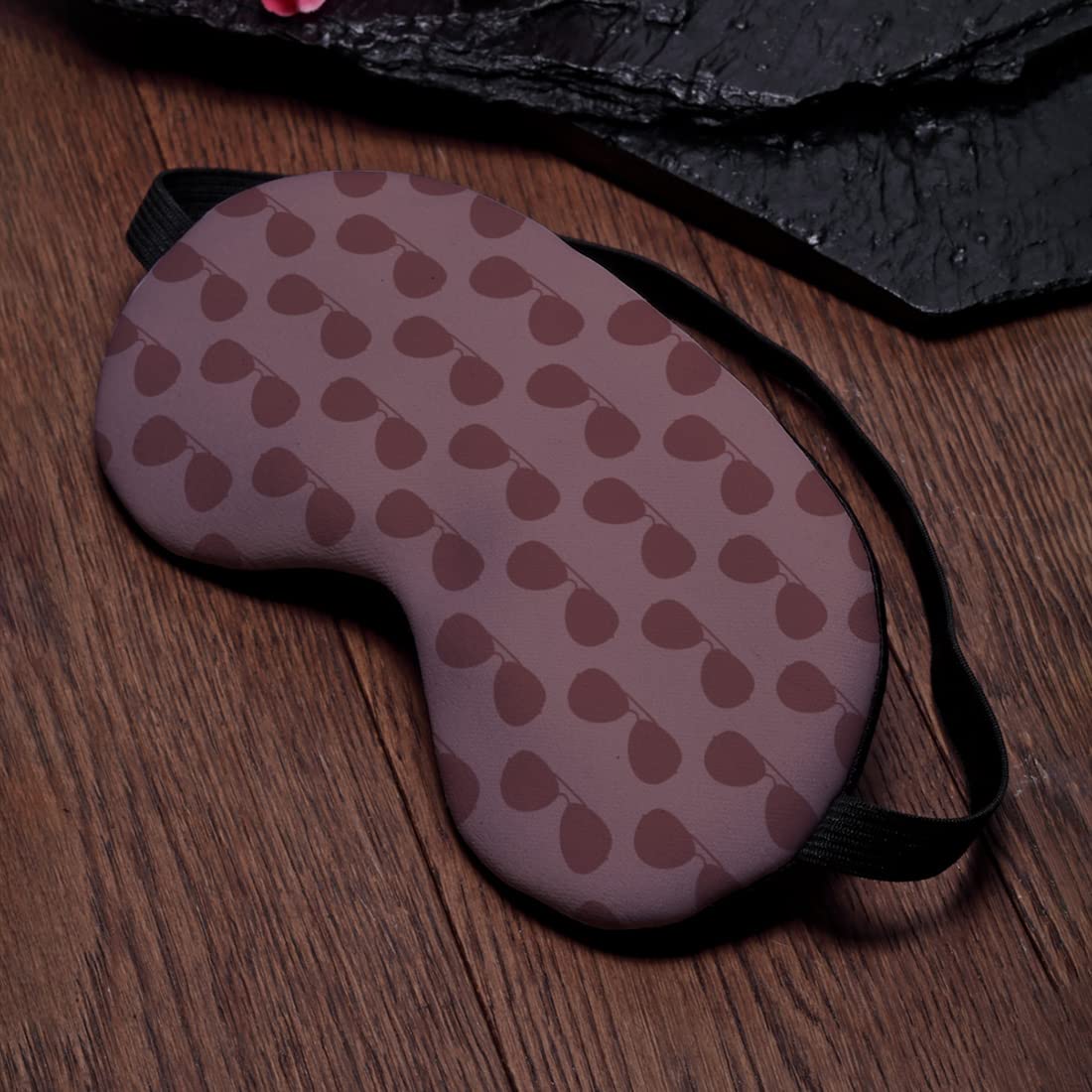 Crazyify Shades Pattern Printed Sleep Mask for Women & Men - Soft & Comfortable Eye Cover for Relaxation, Meditation, Travel (7.4 x 4 Inches) | Perfect for Night Sleep, Airplane Travel, Yoga, and Nap Time