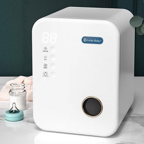 Lucky Baby OllerFree 3-in-1 UV LED Sterilizer & Dryer with Storage Box | Baby Bottle Sterilizer, Pacifier Cleaner, Toy Sanitizer | Perfect for Nursery, Travel & Home Use