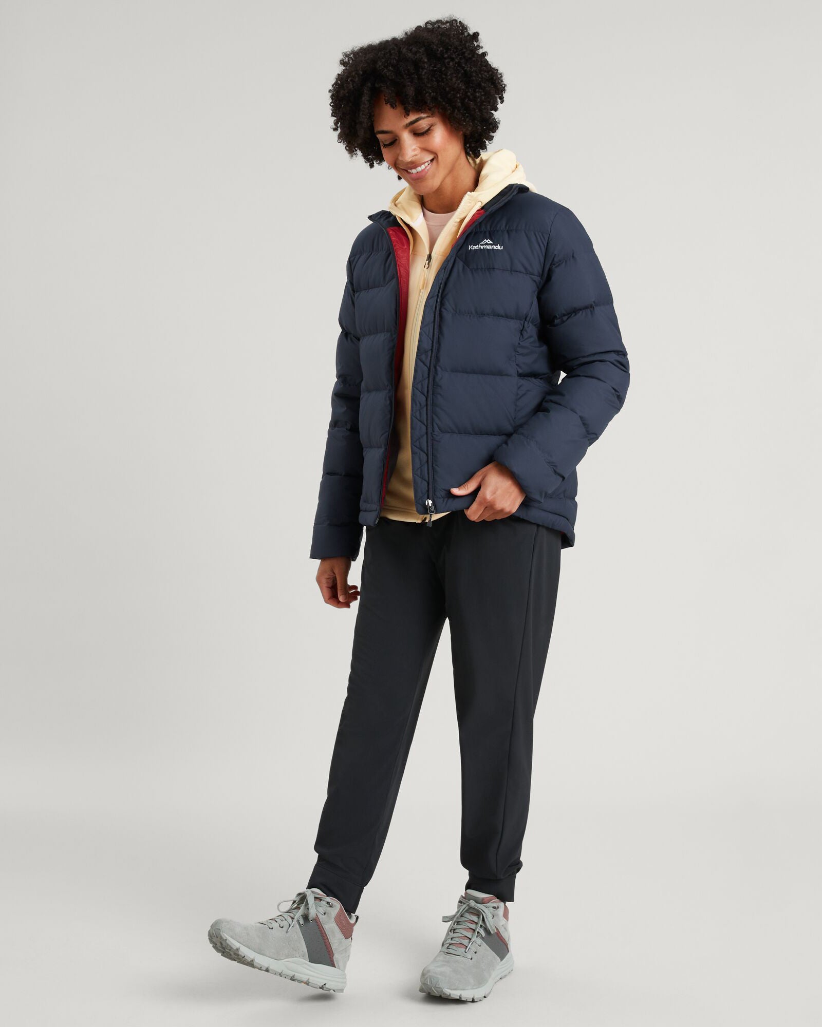 Women's Epiq Down Jacket - Lightweight Warm Winter Coat, Water-Resistant Puffer Jacket for Cold Weather (Midnight Navy) - Perfect for Skiing, Hiking & Outdoor Activities