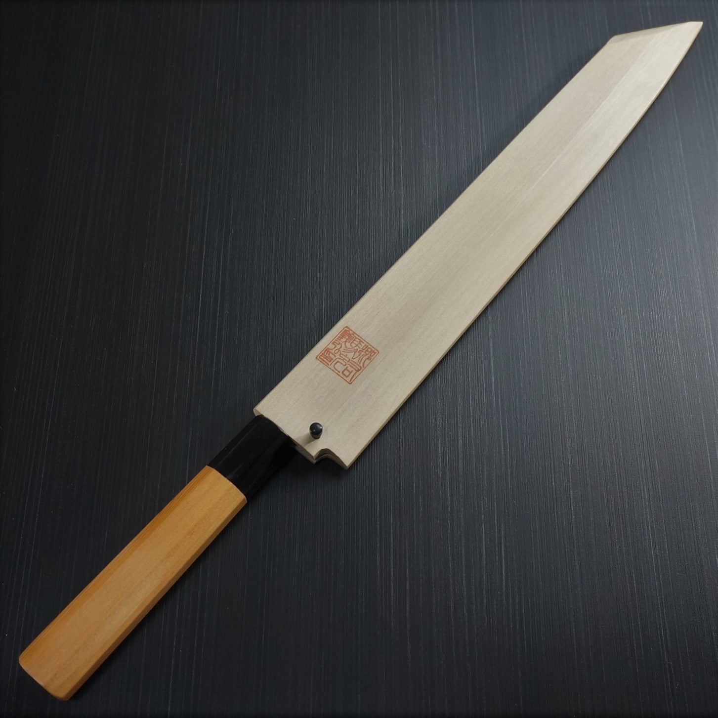 Premium Yoshihiro Ao Namiuchi Blue #1 Kiritsuke Yanagiba Knife - High-Carbon Japanese Sushi & Sashimi Chef Knife for Professional Kitchen & Home Cooking