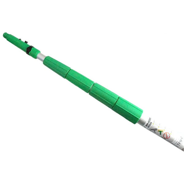 Unger OptiLoc Telescopic Aluminum Poles 1.2m to 6.0m (4ft to 20ft) - Extendable Cleaning Pole for Windows, Gutters & High Reach Areas - Professional Grade Lightweight Aluminum Construction for Home & Commercial Use