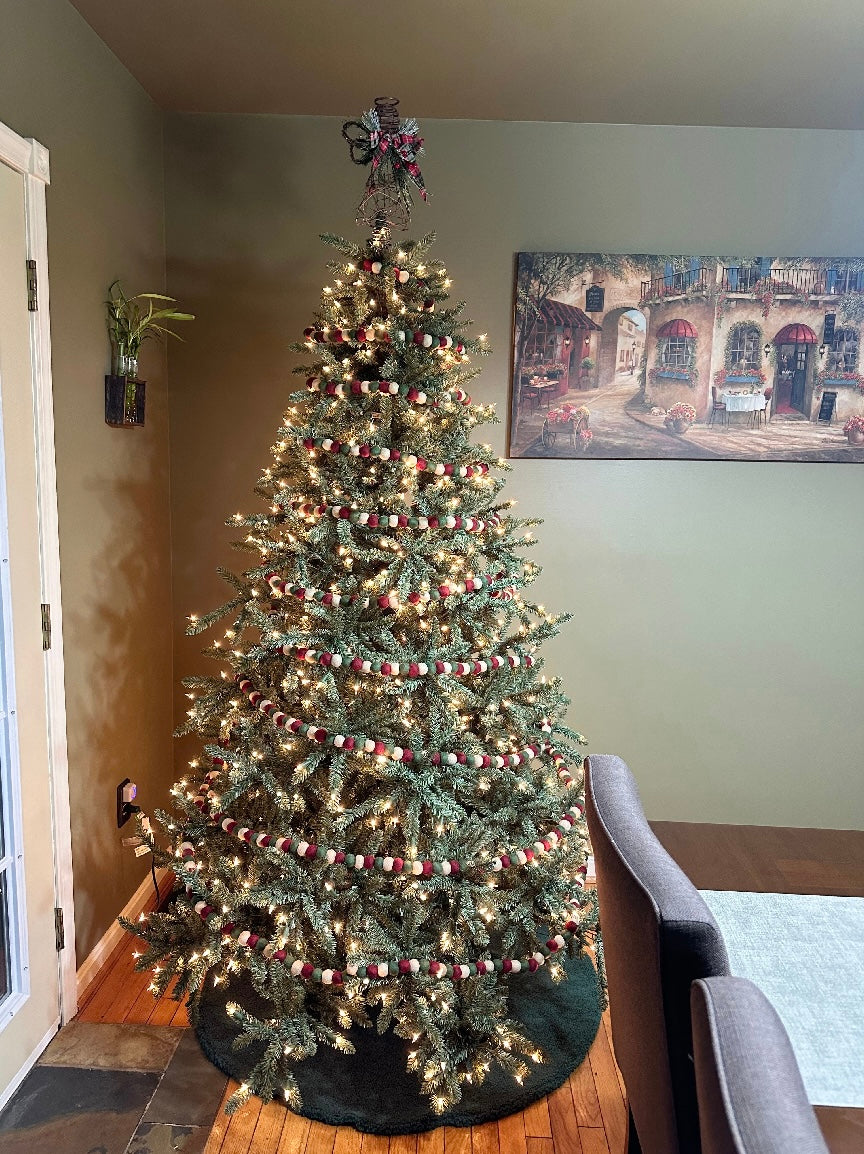 Deep Christmas Garland - 6FT Premium Artificial Pine Garland for Holiday Decor, Xmas Tree Wreath, Fireplace Mantel & Staircase Decoration