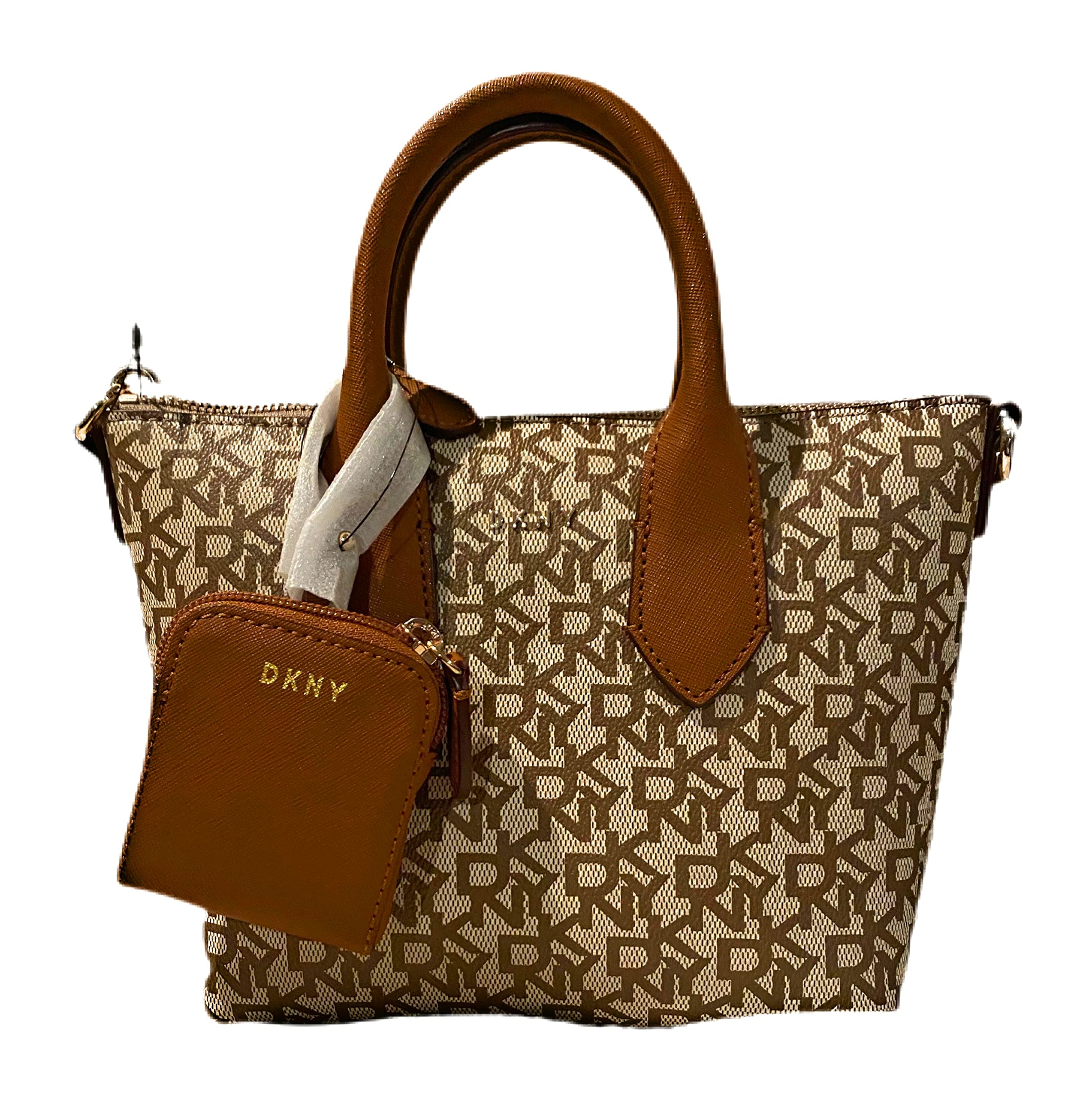 DKNY Logo Satchel Bag for Women - Stylish Leather Handbag Purse for Work, Travel & Everyday Use
