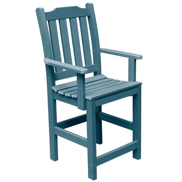 Lehigh Counter Height Outdoor Armchair - Patio Bar Stool with Weather-Resistant Design for Backyard, Deck, and Poolside Use