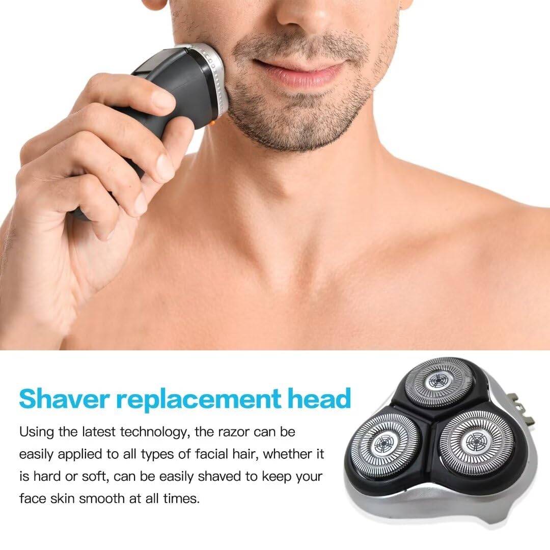 WELURE Replacement Shaver Head with Cleaning Brush - Compatible with Sweet-LF SWS7105 & SWSBK7105 Waterproof Electric Razors - Perfect for Travel & Daily Grooming
