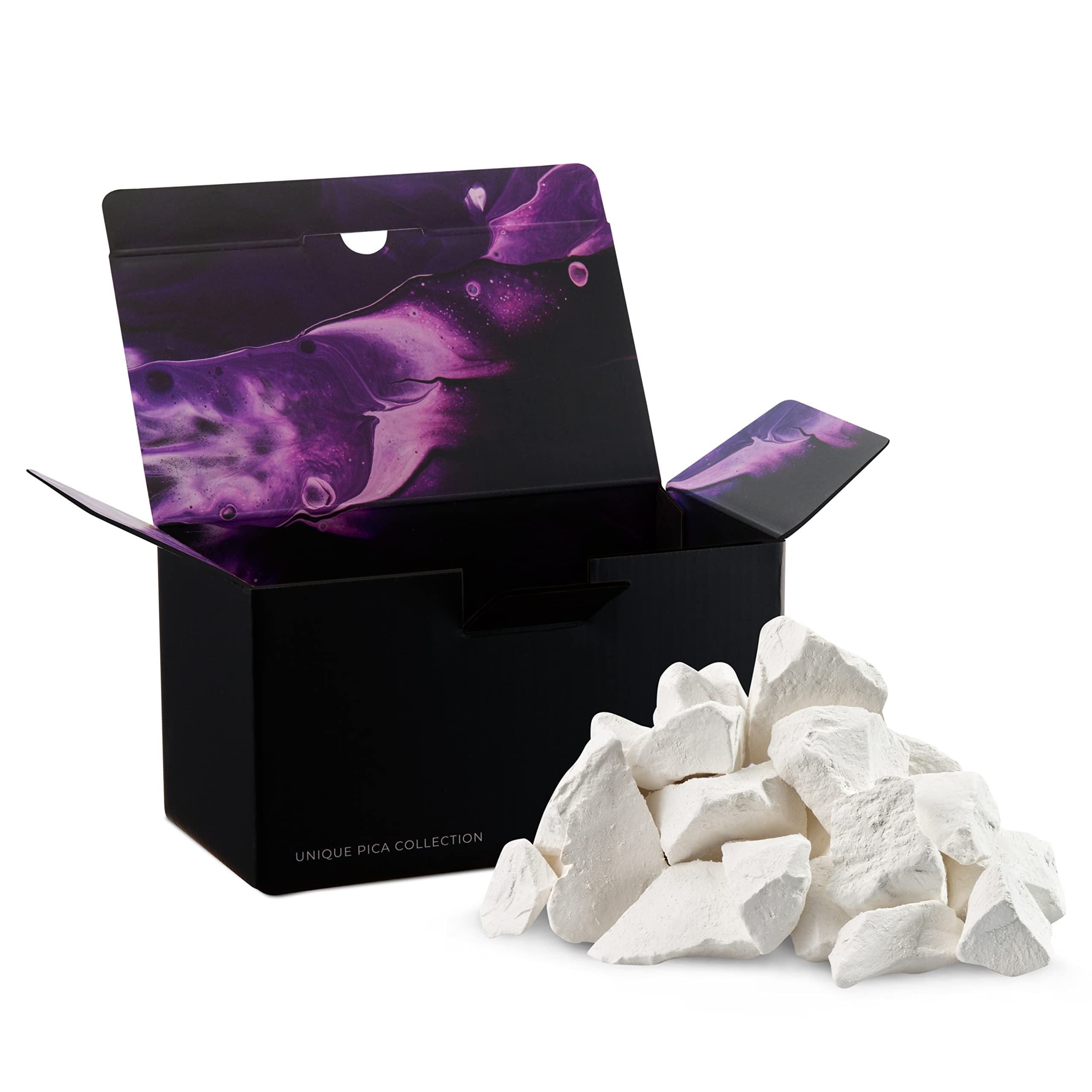 Chalkovsky Edible Chalk Chunks 35oz (1kg) - Natural, Organic Eating Chalk for Bone Health - Crunchy Russian Belgorod Chalk - Zero Additives, No Impurities - Perfect for Pregnancy Cravings, Pica Disorder & Calcium Supplement - White Chalk Sticks for Safe Consumption