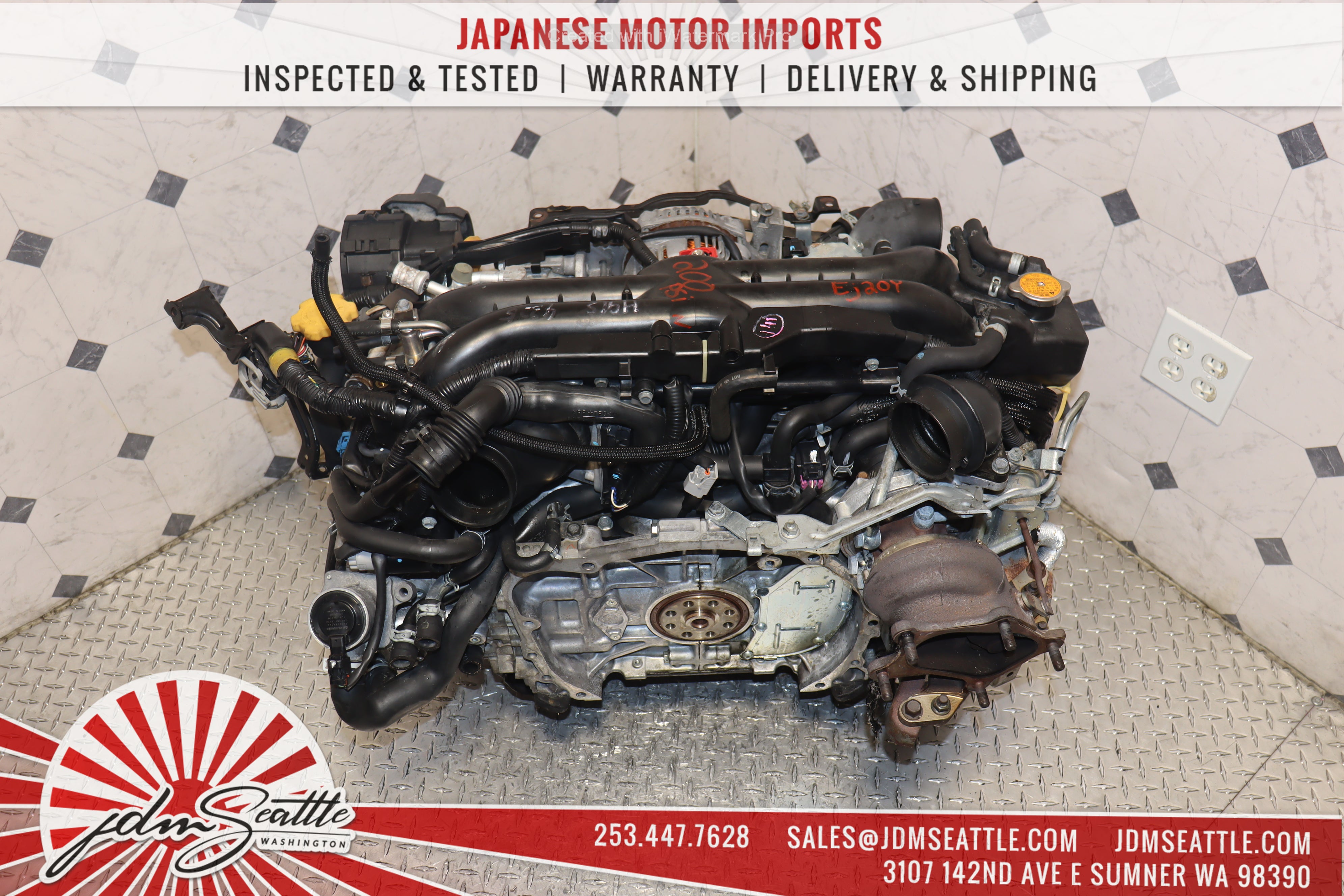 JDM EJ20Y DUAL AVCS 2.0L Engine for 2008-2014 Subaru Impreza WRX & Forester - Direct Replacement for 2.5L EJ255 - Performance Upgrade for Off-Road & Street Racing