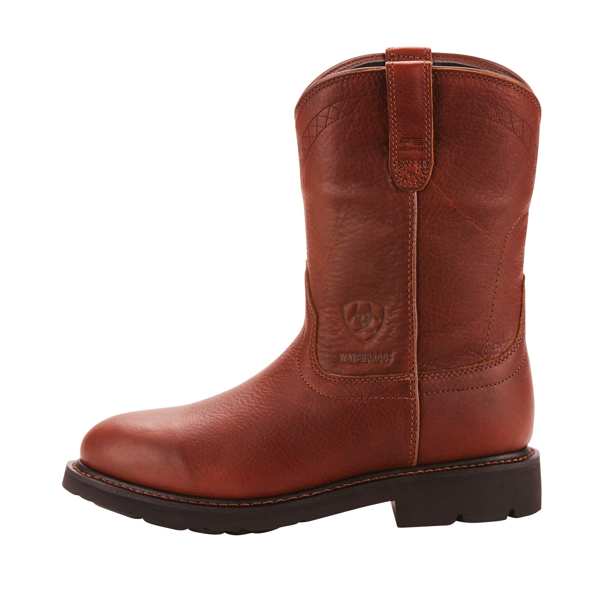 Ariat Men's Sierra Waterproof Work Boots - Durable Steel Toe Construction for Outdoor & Construction Work - Ideal for Hiking, Farming & Heavy Duty Jobs