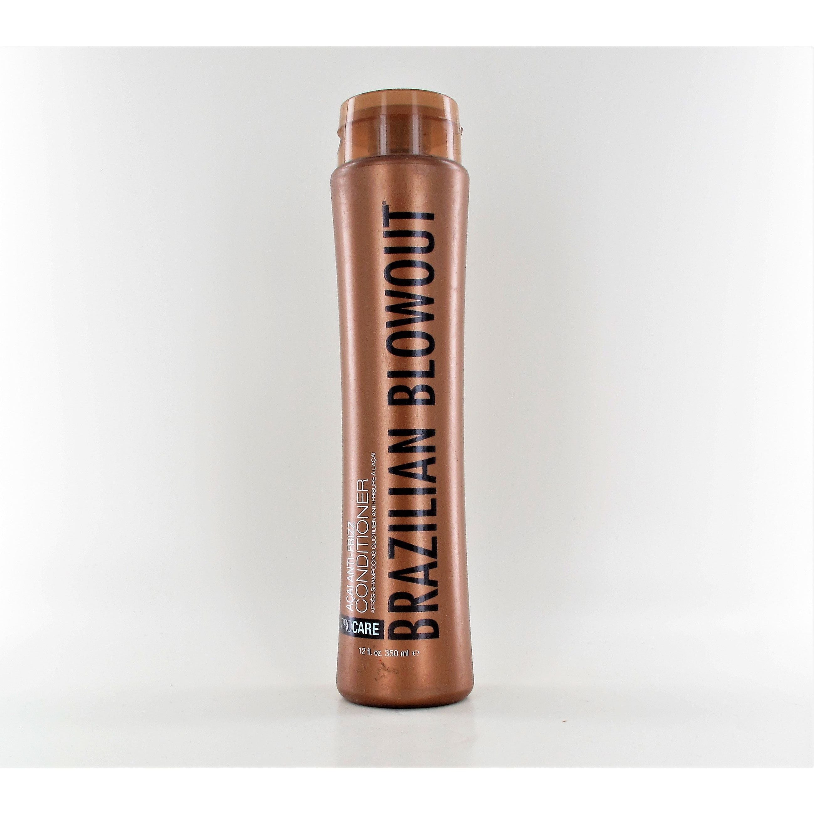 Brazilian Blowout Acai Anti-Frizz Conditioner 12 oz - Smoothing & Hydrating Hair Treatment for Frizzy, Dry, and Damaged Hair - Perfect for Salon-Quality Results at Home
