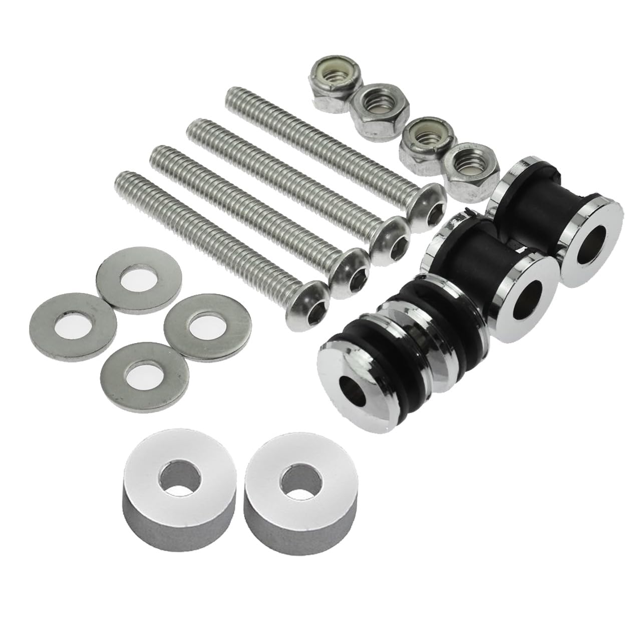 Quick Release Luggage Rack & Sissy Bar Docking Hardware Kit for Harley Davidson Touring FLSTC FXSTSB FXSTS FXSTC FLSTF FXST FXSTB FLSTN (1984-2020) - Easy Motorcycle Storage Solution for Road Trips & Daily Commuting