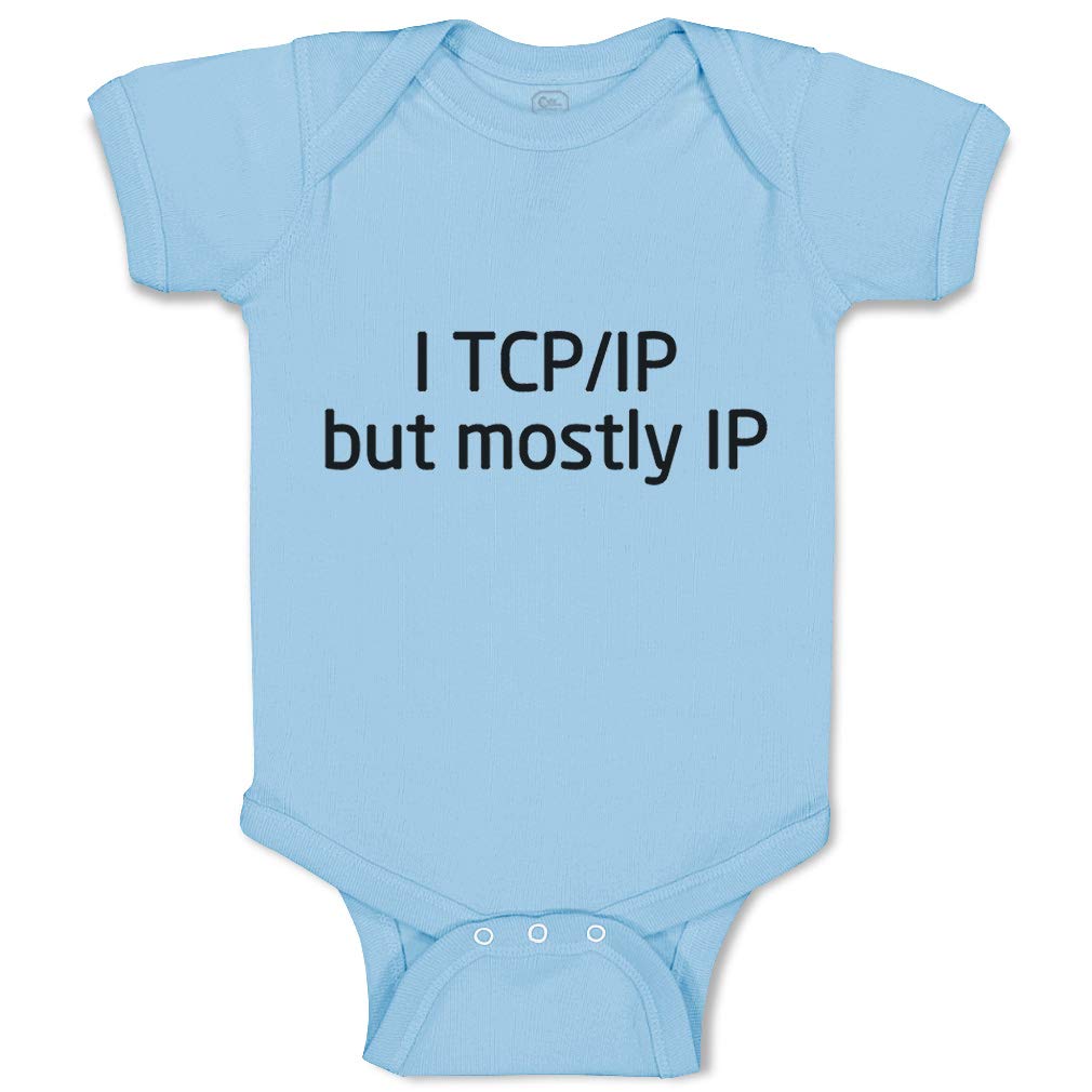 Custom TCP IP Geek Baby Bodysuit - Funny Nerd Cotton Clothes for Boys & Girls | Coding Gift