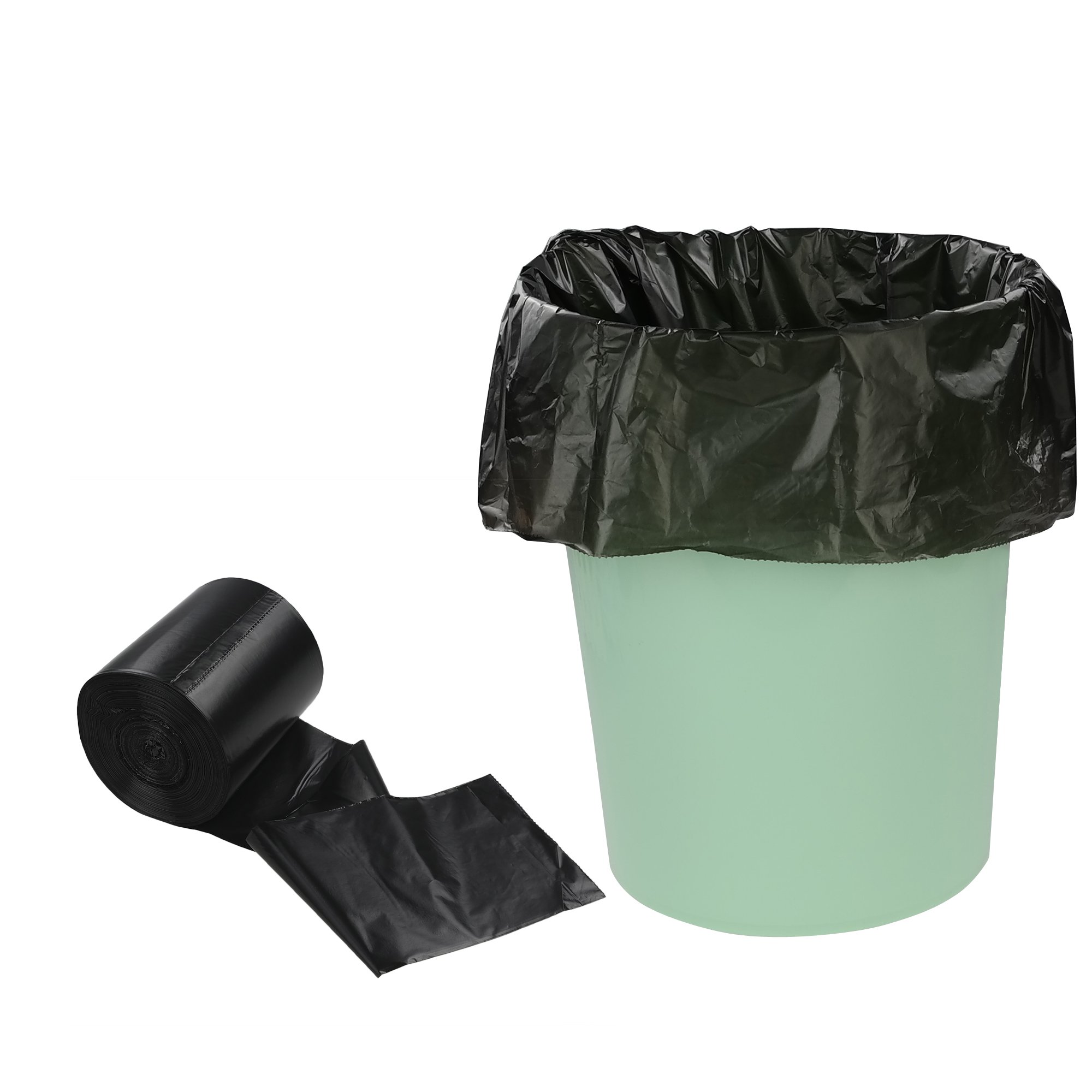 2.5 Gallon Trash Can Liners - Heavy Duty Black Trash Bags (170 Count) - Perfect for Small Bathroom, Office, or Bedroom Waste Bins