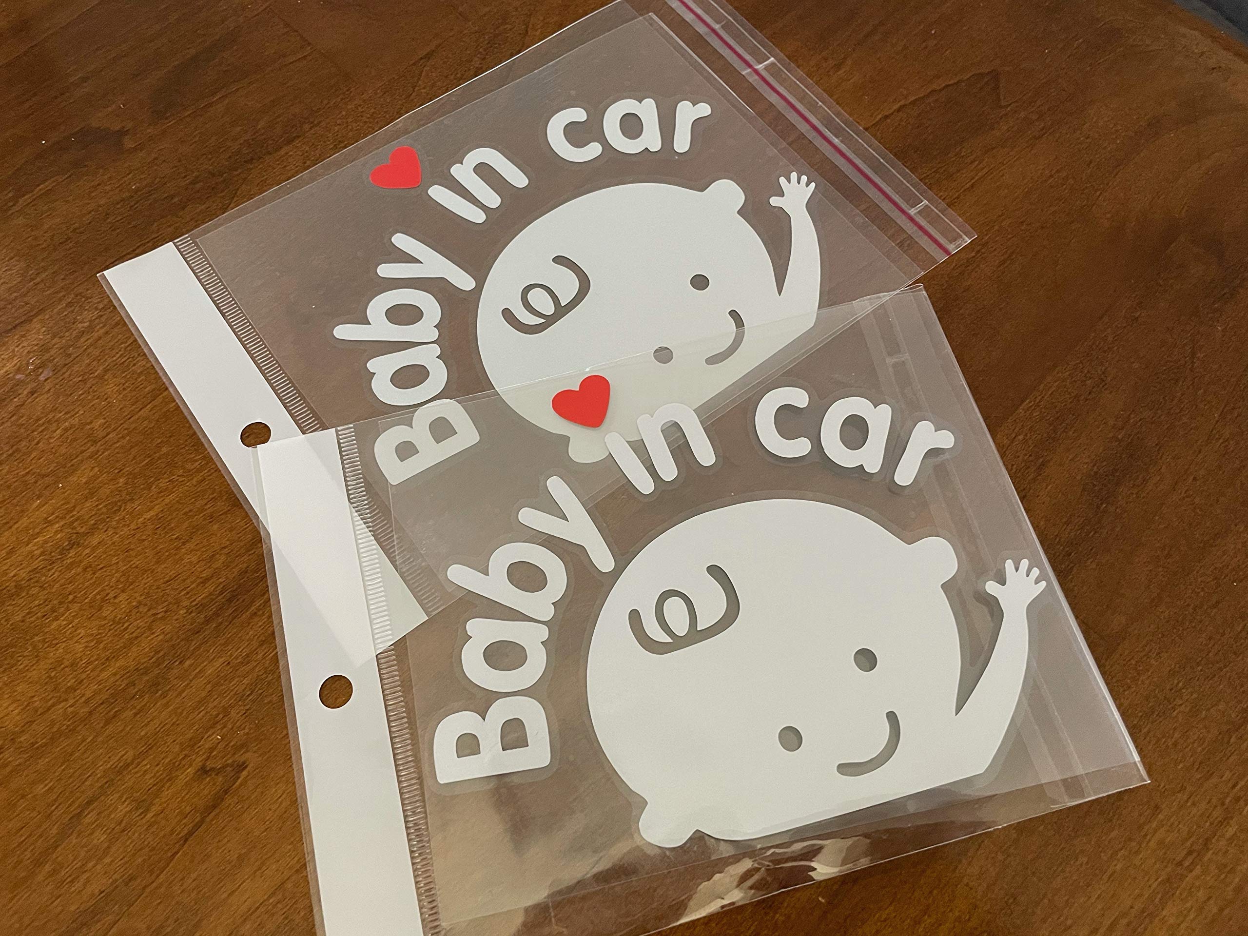 2Packs Baby on Board Car Stickers - Cute Waving Baby Boy Safety Decal for Vehicle Window | Perfect for New Parents & Family Car Safety Awareness