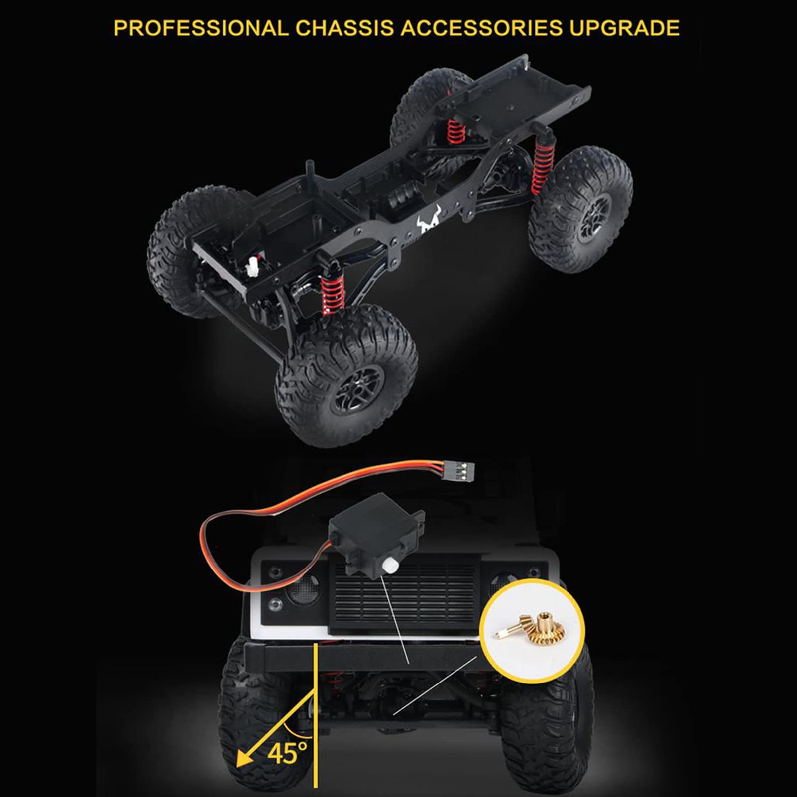 GoolRC MN99 1:12 Scale 4WD Off-Road RC Rock Crawler Truck - 2.4GHz Remote Control Car for All Terrain Climbing | Electric Vehicle Toy Gift for Adults & Kids | Includes 2 Batteries (Blue) | Perfect for Outdoor Adventures, Backyard Crawling & Off-Road Racing
