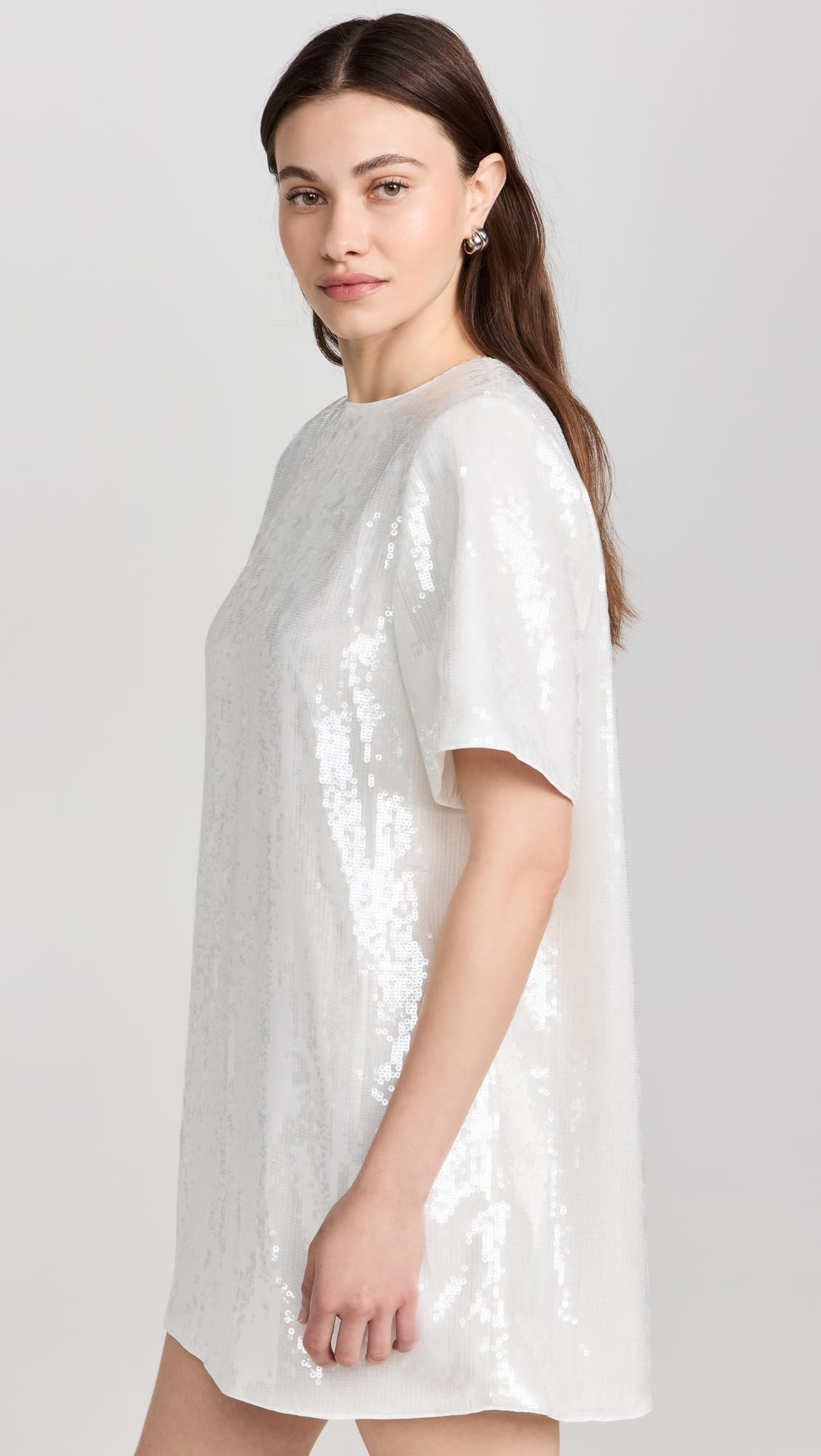 Theory Women's Short Sleeve T-Shirt Dress - Slim Fit Casual Cotton Knit Dress for Work, Date Night & Summer Outfits