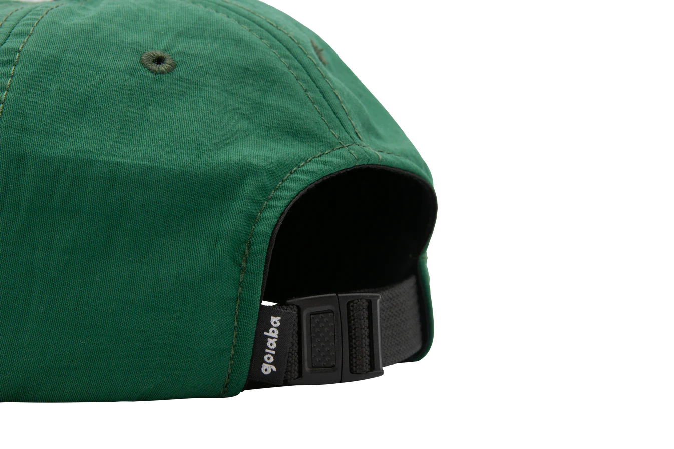 Goiaba E.C. Pinched Front Nylon Baseball Cap - Green | Adjustable Snapback Hat for Men & Women | Perfect for Outdoor Sports, Hiking, and Casual Wear